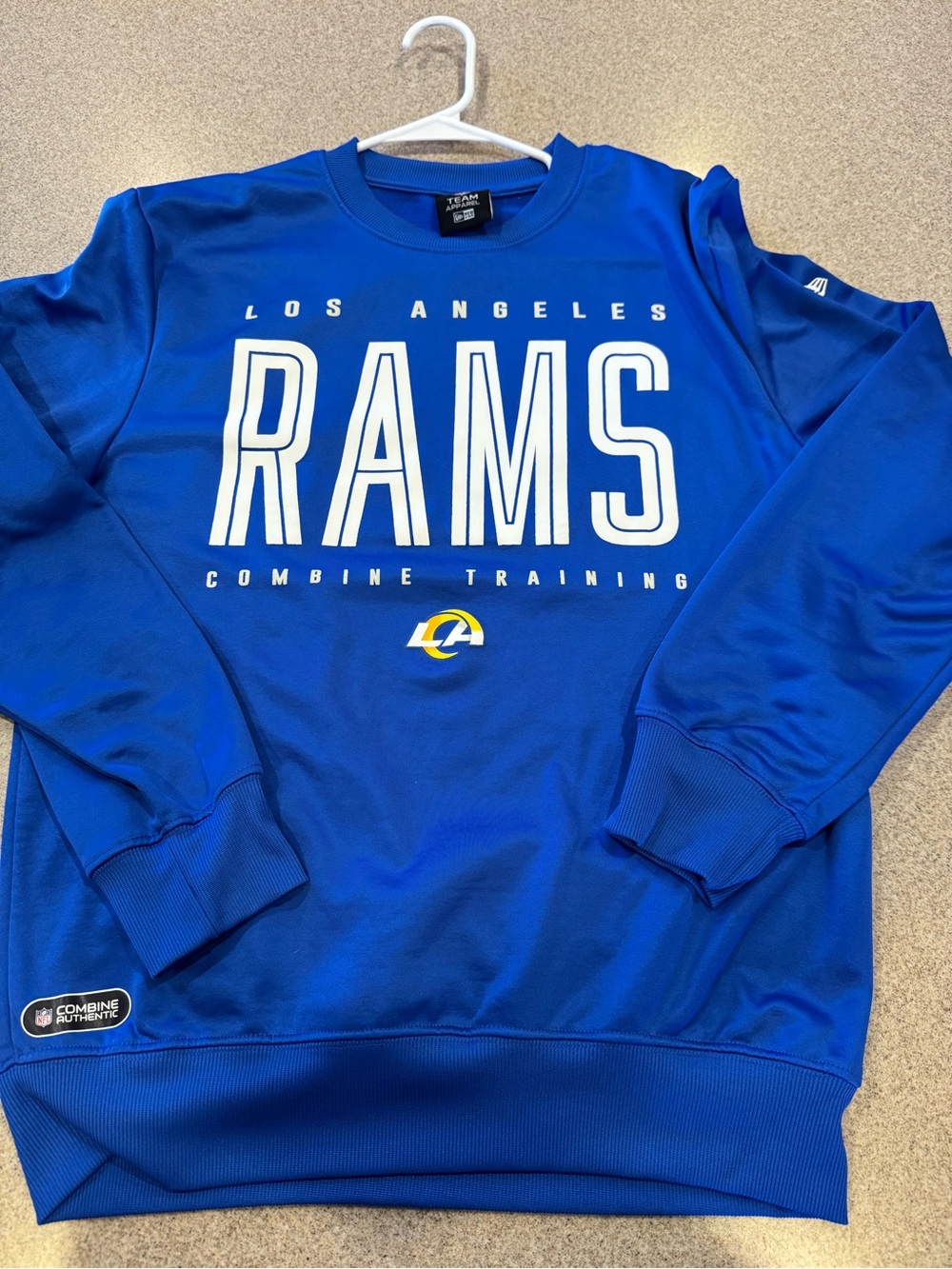 NFL los angeles Rams long sleeve sweatshirt, 100% poly